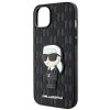 Karl Lagerfeld KLHCP14MSAKHPKK iPhone 14 Plus / 15 Plus 6.7 czarny/black Saffiano Monogram Ikonik