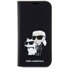 Karl Lagerfeld KLBKP14SSANKCPK iPhone 14 / 15 / 13 6.1 bookcase czarny/black Saffiano Karl & Choupette