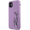 Karl Lagerfeld KLHCN61SKSVGU iPhone 11 / Xr  6.1 purpurowy/purple hardcase Silicone Signature