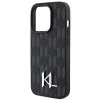 Karl Lagerfeld KLHCP15XPKLPKLK iPhone 15 Pro Max 6.7 czarny/black hardcase Leather Monogram Hot Stamp Metal Logo