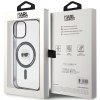 Karl Lagerfeld KLHMP15SHKHNOTK iPhone 15 / 14 / 13 6.1 transparent hardcase IML Karl`s Head MagSafe