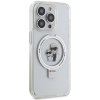Karl Lagerfeld KLHMP14LHMRSKCH iPhone 14 Pro 6.1 biały/white hardcase Ring Stand Karl&Choupettte MagSafe