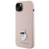 Karl Lagerfeld KLHCP15MSMHCNPP iPhone 15 Plus / 14 Plus 6.7 różowy/pink Silicone Choupette Metal Pin