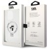 Karl Lagerfeld KLHMP13LHMRSKCH iPhone 13 Pro / 13 6.1 biały/white hardcase Ring Stand Karl&Choupettte MagSafe
