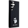 Karl Lagerfeld KLHCS24LSMHCNPK S24 Ultra S928 czarny/black hardcase Silicone Choupette Metal Pin