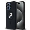 Karl Lagerfeld KLHMP15XSCMKCRHK iPhone 15 Pro Max 6.7 czarny/black hardcase Silicone Karl & Choupette Ring MagSafe