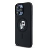 Karl Lagerfeld KLHMP15XSCMKCRHK iPhone 15 Pro Max 6.7 czarny/black hardcase Silicone Karl & Choupette Ring MagSafe