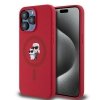 Karl Lagerfeld KLHMP15XSCMKCRHR iPhone 15 Pro Max 6.7 czerwony/red hardcase Silicone Karl & Choupette Ring MagSafe