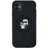 Karl Lagerfeld KLHMN61SCMKCRHK iPhone 11 / Xr 6.1 czarny/black hardcase Silicone Karl & Choupette MagSafe