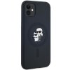 Karl Lagerfeld KLHMN61SCMKCRHK iPhone 11 / Xr 6.1 czarny/black hardcase Silicone Karl & Choupette MagSafe