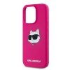 Karl Lagerfeld KLHMP15XSCHPPLF iPhone 15 Pro Max 6.7 różowy/fuschia hardcase Silicone Choupette Head MagSafe