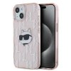 Karl Lagerfeld KLHCP15SHKLPCHP iPhone 15 / 14 / 13 6.1 różowy/pink hardcase IML Choupette Head & Monogram