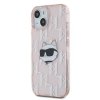 Karl Lagerfeld KLHCP15SHKLPCHP iPhone 15 / 14 / 13 6.1 różowy/pink hardcase IML Choupette Head & Monogram