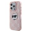 Karl Lagerfeld KLHCP15LHKLPCHP iPhone 15 Pro 6.1 różowy/pink hardcase IML Choupette Head & Monogram