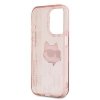 Karl Lagerfeld KLHCP15LHKLPCHP iPhone 15 Pro 6.1 różowy/pink hardcase IML Choupette Head & Monogram