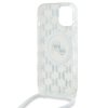 Karl Lagerfeld KLHMP15SHCKCKLCT iPhone15 / 14 / 13 6.1 transparent hardcase IML Crossbody Monogram Karl & Choupette Head M