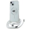 Karl Lagerfeld KLHMP15SHCKHNT iPhone 15 / 14 / 13 6.1 hardcase transparent Crossbody IML Karl Head Magsafe