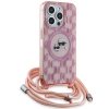 Karl Lagerfeld KLHMP15LHCKCKLCP iPhone 15 Pro 6.1 różowy/pink hardcase IML Crossbody Monogram Karl & Choupette Head MagSaf