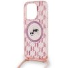 Karl Lagerfeld KLHMP15LHCKCKLCP iPhone 15 Pro 6.1 różowy/pink hardcase IML Crossbody Monogram Karl & Choupette Head MagSaf