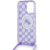 Karl Lagerfeld KLHMP15LHCKCKLCU iPhone 15 Pro 6.1 fioletowy/purple hardcase IML Crossbody Monogram Karl & Choupette Head M