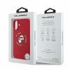 Karl Lagerfeld KLHMP16SSCMKCRHR iPhone 16 6.1 czerwony/red hardcase Silicone Karl&Choupette Ring MagSafe