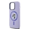 Karl Lagerfeld KLHMP14LSCMKCRHU iPhone 14 Pro 6.1 fioletowy/purple hardcase Silicone Karl&Choupette Heads Ring MagSafe
