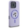 Karl Lagerfeld KLHMP16LSCMKCRHU iPhone16 Pro 6.3 fioletowy/purple hardcase Silicone Karl&Choupette Ring MagSafe