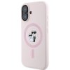 Karl Lagerfeld KLHMP16SSCMKCRHP iPhone16 6.1 różowy/pink hardcase Silicone Karl&Choupette MagSafe