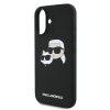 Karl Lagerfeld KLHMP16MSKCHPPLK iPhone16 Plus 6.7 czarny/black hardcase Silicone Double Heads Print MagSafe