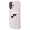 Karl Lagerfeld KLHMP16SSKCHPPLP iPhone16 6.1 różowy/pink hardcase Silicone Double Heads Print MagSafe