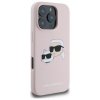 Karl Lagerfeld KLHMP16LSKCHPPLP iPhone16 Pro 6.3 różowy/pink hardcase Silicone Double Heads Print MagSafe