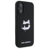 Karl Lagerfeld KLHMP16SSCHPPLK iPhone16 6.1 czarny/black hardcase Silicone Choupette Head Print MagSafe