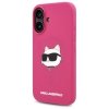 Karl Lagerfeld KLHMP16SSCHPPLF iPhone 16 6.1 fuksja/fuschia hardcase Silicone Choupette Head Print MagSafe