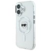 Karl Lagerfeld KLHMP16SHLSKIH iPhone16 6.1 biały/white hardcase IML Metal Karl Head MagSafe