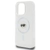 Karl Lagerfeld KLHMP16LHLSKIH iPhone16 Pro 6.3 biały/white hardcase IML Metal Karl Head MagSafe