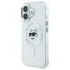 Karl Lagerfeld KLHMP16SHLSCHH iPhone 16 6.1 biały/white hardcase IML Metal Choupette Head MagSafe