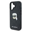 Karl Lagerfeld KLHCP16SPGKLKIPK iPhone16 6.1 czarny/black hardcase Monogram Karl Head Pin