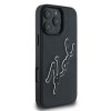 Karl Lagerfeld KLHCP16L3DRKSDLK iPhone16 Pro 6.3 czarny/black hardcase 3D Rubber Bicolor Signature