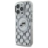 Karl Lagerfeld KLHMP16LHMCKMHT iPhone 16 Pro 6.3 przezroczysty/transparent IML Monogram Karl&Choupette Head MagSafe