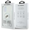 Karl Lagerfeld KLHMP16MLGKCSGH iPhone16 Plus 6.7 hardcase transparent Liquid Glitter Karl&Choupette Head Magsafe