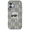 Karl Lagerfeld KLHCP16SHKLPKHK iPhone16 6.1 czarny/black hardcase IML Karl Head Electroplated