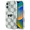 Karl Lagerfeld KLHCP16SHKLPKHT iPhone 16 6.1 przezroczysty/transparent hardcase IML Karl Head Electroplated