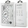Karl Lagerfeld KLHMP16SHCKCKLCT iPhone   16 6.1 transparent hardcase IML Crossbody Monogram Karl & Choupette Head MagSafe