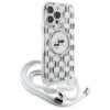 Karl Lagerfeld KLHMP16XHCKCKLCT iPhone   16 Pro Max 6.9 transparent hardcase IML Crossbody Monogram Karl & Choupette Head 