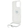 Karl Lagerfeld KLHMP16LHCCHNT iPhone 16  Pro 6.3 hardcase transparent IML Choupette Head & Cord Magsafe