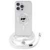 Karl Lagerfeld KLHMP16XHCCHNT iPhone 16  Pro Max 6.9 hardcase transparent IML Choupette Head & Cord Magsafe