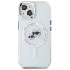 Karl Lagerfeld KLHMP14SHLSKCH iPhone 14  6.1 biały/white hardcase IML Metal Karl&Choupette Head MagSafe