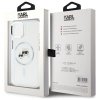 Karl Lagerfeld KLHMP14SHLSKCH iPhone 14  6.1 biały/white hardcase IML Metal Karl&Choupette Head MagSafe