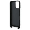 Karl Lagerfeld KLHCP16SSAKCPBK iPhone 16 6.1 czarny/black hardcase Saffiano Karl&Choupette Metal Pin CBDY Strap