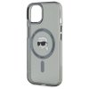 Karl Lagerfeld KLHMP15SHLSKIK iPhone 15  6.1 czarny/black hardcase IML Metal Karl Head MagSafe